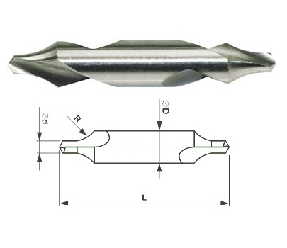 1.25mm Středící vrták R HSS